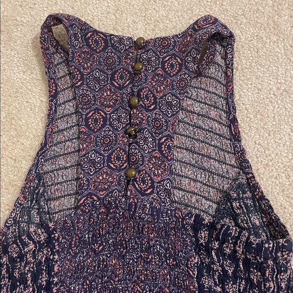 Elegant Purple Patterned Maxi Dress - Picture 3 of 5